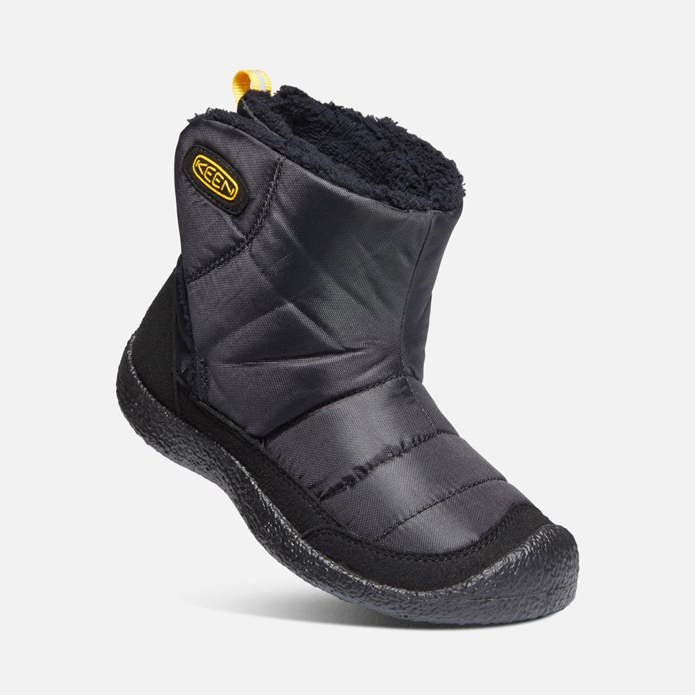 Bottes À Enfiler Keen Enfant Noir/Jaune | Howser Ii Boots | CXHDB-8570